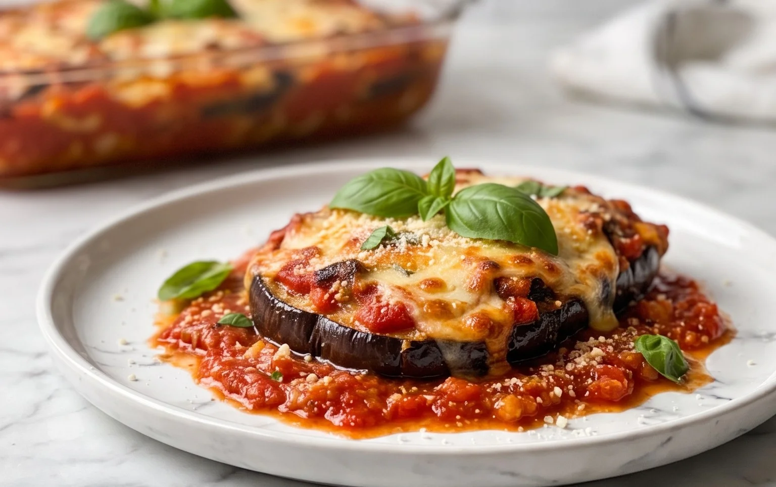 Aubergine Parmesan au Four : Classique Réconfortant et Facile